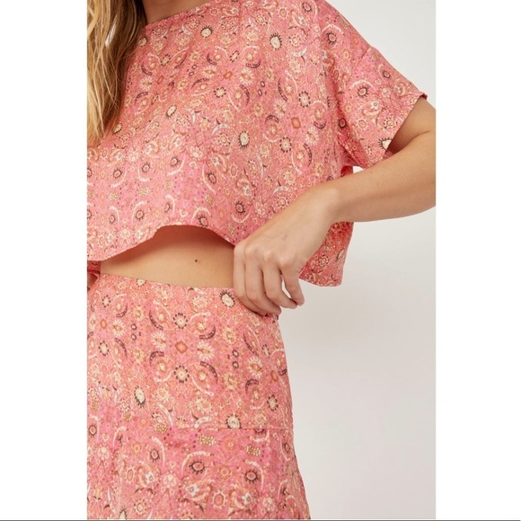 NWT Free People Marion Skirt Set in Candy Combo Size 0 - Picture 3 of 15